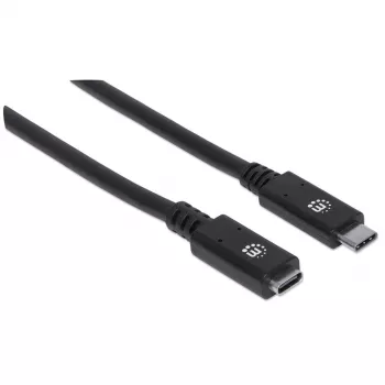 USB-C ilginamasis kabelis Manhattan 50cm Iš vyriškos į moterišką