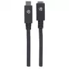 USB-C ilginamasis kabelis Manhattan 50cm Iš vyriškos į moterišką