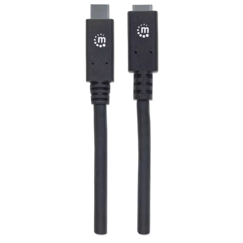 USB-C ilginamasis kabelis Manhattan 50cm Iš vyriškos į moterišką