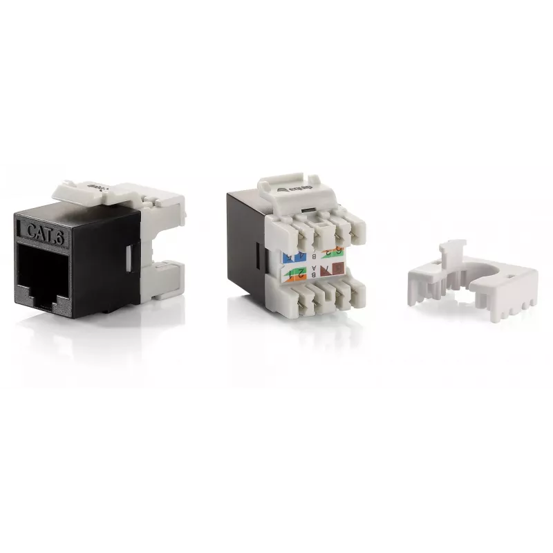 Equip Cat.6 neekranuotas Keystone lizdas LSA, plonas tipas