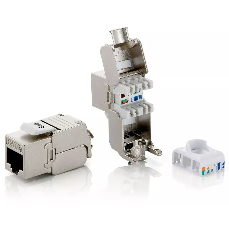Cat.6A ekranuotas Keystone lizdas be įrankių Equip 767221