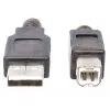 USB-A į USB-B kabelis Manhattan 15 m, vyriška/vyrška, aktyvus, juodas