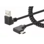 USB-C į USB-A laidas Manhattan 356220 1 m kištukas–kištukas juodas