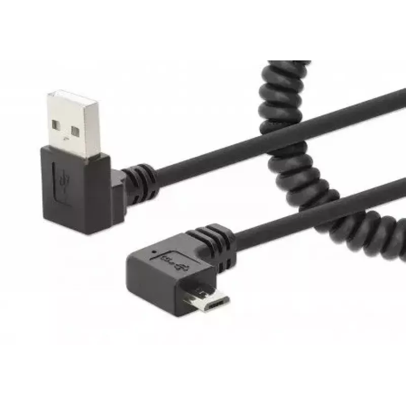 USB-A į Micro-USB kabelis Manhattan 356237 1m kištukas-kištukas juodas