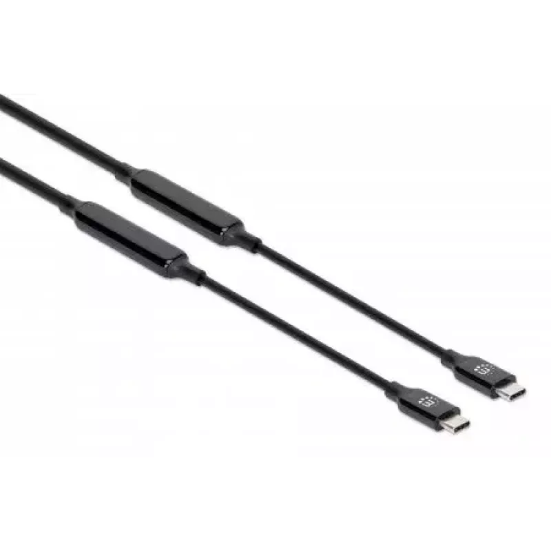 USB-C laidas Manhattan 3 m aktyvusis kištukas-kištukas 10 Gbps 3 A juodas