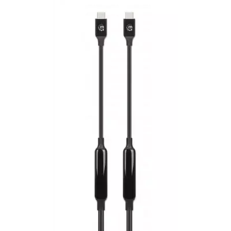 USB-C laidas Manhattan 3 m aktyvusis kištukas-kištukas 10 Gbps 3 A juodas