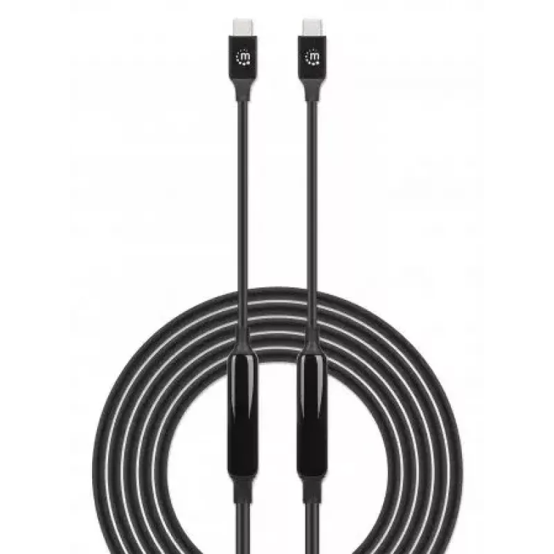 USB-C laidas Manhattan 3 m aktyvusis kištukas-kištukas 10 Gbps 3 A juodas