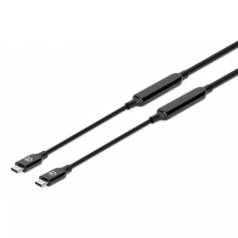 USB-C laidas Manhattan 3 m aktyvusis kištukas-kištukas 10 Gbps 3 A juodas