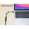 USB-C laidas Manhattan 5 m aktyvus vyriškas-vyriškas 10 Gbps 3 A juodas