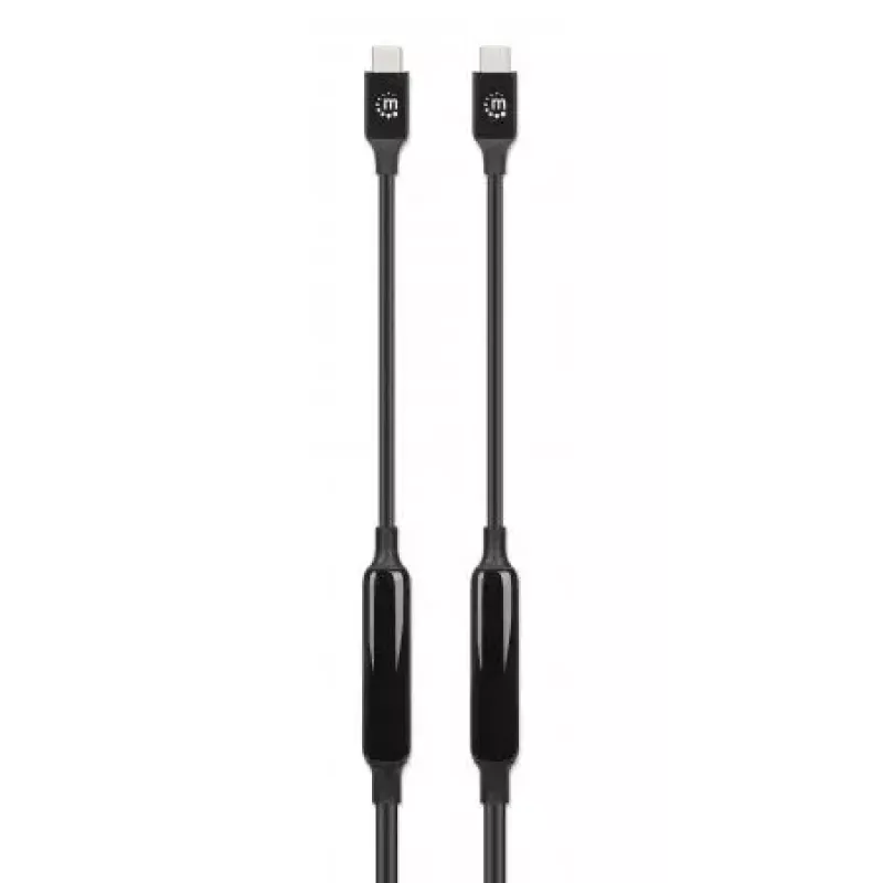 USB-C laidas Manhattan 5 m aktyvus vyriškas-vyriškas 10 Gbps 3 A juodas