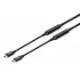 USB-C laidas Manhattan 5 m aktyvus vyriškas-vyriškas 10 Gbps 3 A juodas