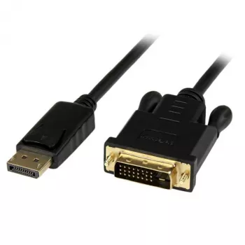 StarTech.com 6ft (1,8m) DisplayPort į DVI kabelis - 1080p vaizdo - aktyvus DisplayPort į DVI adapterio kabelis - DisplayPort į DVI-D kabelis vieno kanalo - DP 1.2 į DVI monitoriaus keitiklis