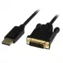 StarTech.com 6ft (1,8m) DisplayPort į DVI kabelis - 1080p vaizdo - aktyvus DisplayPort į DVI adapterio kabelis - DisplayPort į DVI-D kabelis vieno kanalo - DP 1.2 į DVI monitoriaus keitiklis