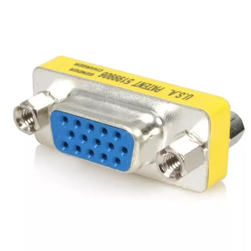 StarTech.com plonas VGA HD15 lyčių keitiklis - F/F, VGA, VGA, sidabrinis