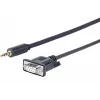 Vivolink PROMJDSUB9-25 nuoseklusis laidas juodas 25 m 3,5 mm D-Sub (DB-9)