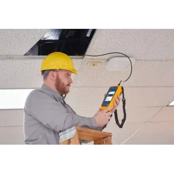 Fluke LinkIQ tinklo testeris juodas mėlynas oranžinis RJ-45 305 m