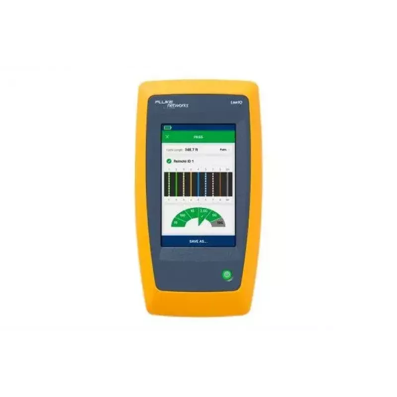 Fluke LinkIQ tinklo testeris juodas mėlynas oranžinis RJ-45 305 m