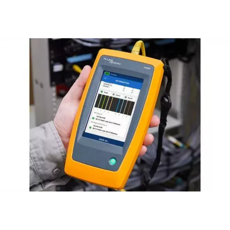 Fluke LinkIQ tinklo testeris juodas mėlynas oranžinis RJ-45 305 m