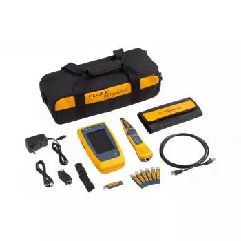 Fluke LinkIQ tinklo testeris juodas mėlynas oranžinis RJ-45 305 m