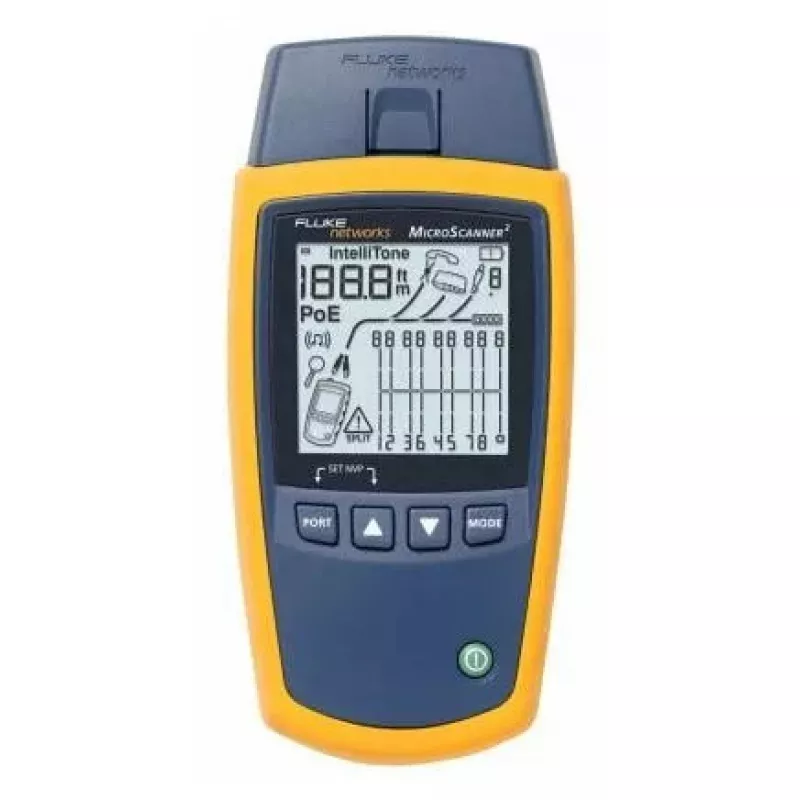 Kabelių testeris Fluke MicroScanner² mėlynas geltonas