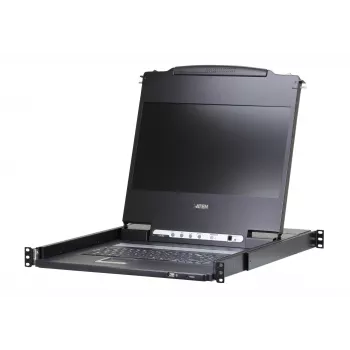 ATEN CL6700MW stovo konsolė 43,9 cm (17,3 col.) 1920 x 1080 pikseliai Metalinė Juoda 1U