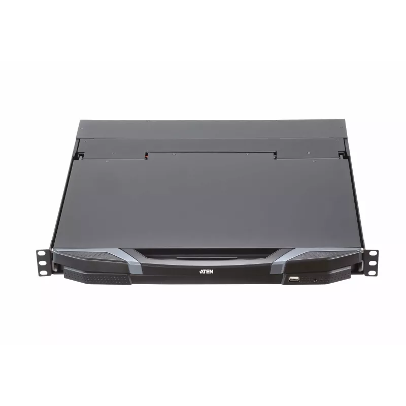 ATEN CL3800NW stovo konsolė 47 cm (18,5 col.) 1920 x 1080 pikseliai Metalas, Plastikas Juoda 1U
