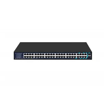 Lanview nevaldomas komutatorius LVN-1UMOUNT-48PORT-2SFP-1G — 48x RJ45 1G prievadai, 2x SFP jungtys