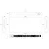 Lanview nevaldomas komutatorius LVN-1UMOUNT-48PORT-2SFP-1G — 48x RJ45 1G prievadai, 2x SFP jungtys