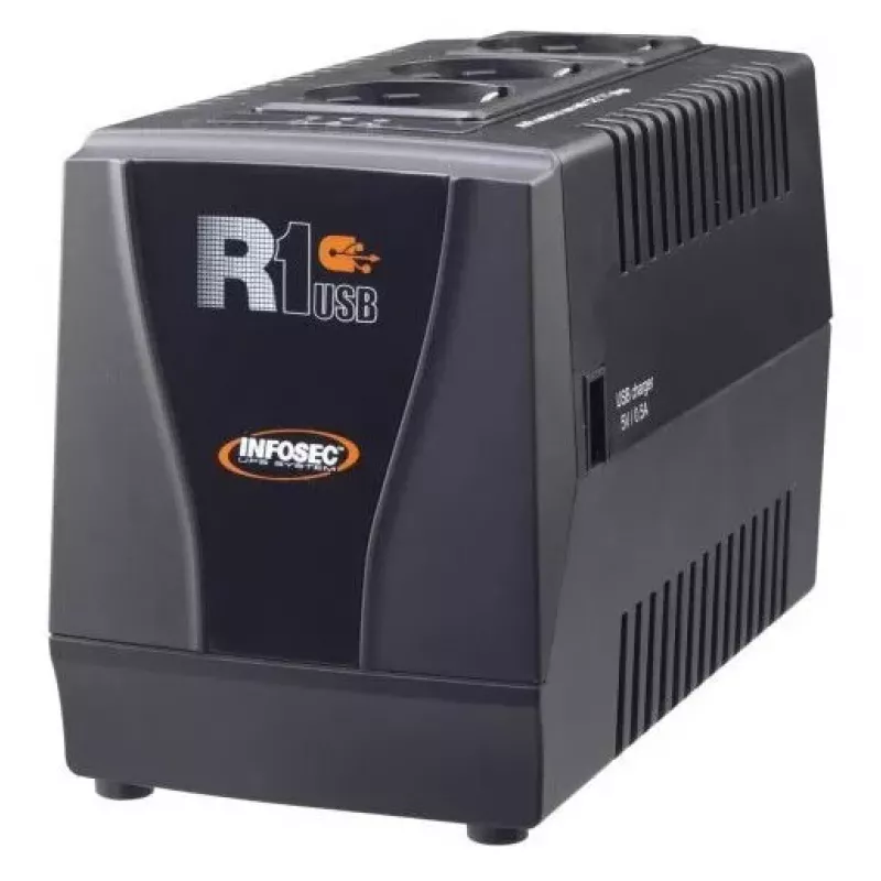UPS Infosec R1 USB 1000 1 kVA 500 W 3 kintamosios srovės lizdai