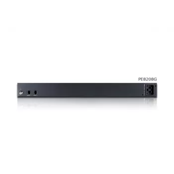 ATEN 1U 16A 8 lizdų perjungiamas ir matuojamas PDU + nemokama Eco PDU Manager programinė įranga