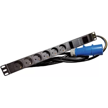 Lanview LVR261876D maitinimo skirstymo įrenginys (PDU) 6 kintamosios srovės lizdai 1U juodas