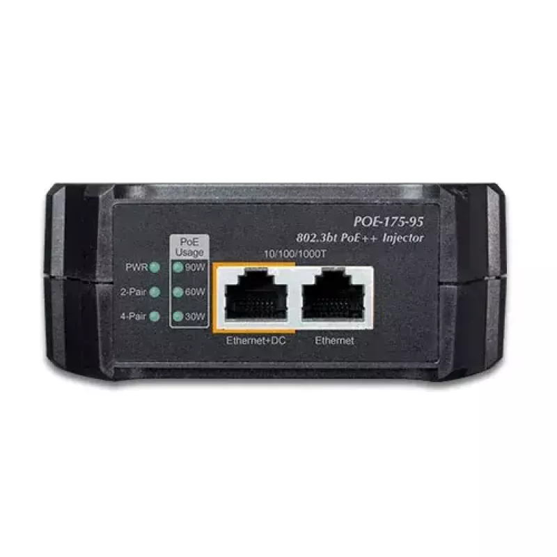 Tinklo skirstytuvas PLANET POE-175-95 Power over Ethernet, juodas
