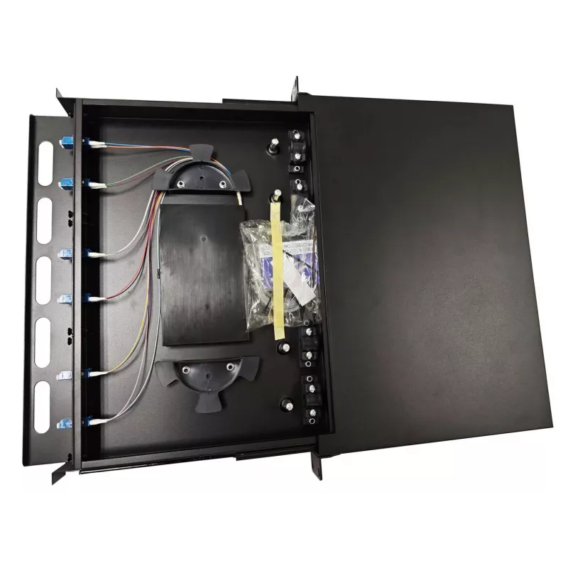 Lanview LVO-101010 optinio pluošto išstumiama panelė ODF, LC SM OS2, 12 gyslų, 1U