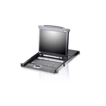ATEN CL5708M stovo konsolė 43,2 cm (17 colių) Juoda 1U