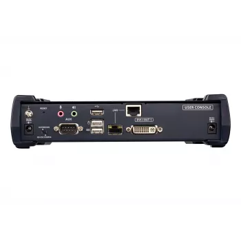 ATEN FHD DVI-I KVM per IP imtuvas, Imtuvas, Laidinis, 10000 m, 1920 x 1200 pikselių, Juoda, Metalas