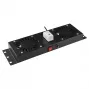 Stovo priedas Lanview RAF115BL-UK 1U 2 ventiliatoriai Juoda