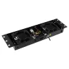 Stovo priedas Lanview RAF115BL-UK 1U 2 ventiliatoriai Juoda