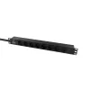 Lanview LVR-3MSCH-LIC-SCH8 maitinimo skirstymo įrenginys (PDU) 8 kintamosios srovės lizdai(-ų) 1U Juoda