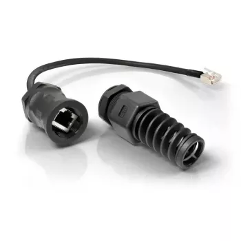 Tinklo kabelis QuWireless QRJ45 RJ-45 RJ-45 0,16 m juodas