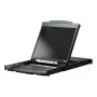 Stovo konsolė ATEN CL5800N 19 colių (48,3 cm) LCD 1280x1024 VGA USB/PS/2 klaviatūra ir pelė Metalas 1U Juoda