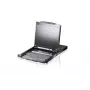 ATEN CL5800N stovo konsolė 48,3 cm (19 col.) 1280 x 1024 pikseliai Metalas Juoda 1U