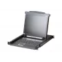 ATEN CL1000M stovo konsolė 43,2 cm (17 colių) 1280 x 1024 pikselių Metalas, Plastikas Juoda 1U