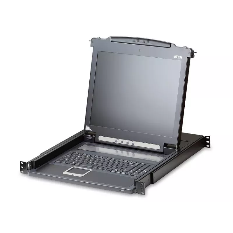 ATEN CL1000M stovo konsolė 43,2 cm (17 colių) juoda 1U
