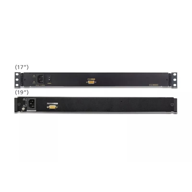 ATEN CL1000M-ATA-2XK07SGG stovo konsolė 43,2 cm (17 colių) juoda 1U