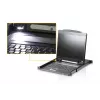 Stovo pultas 19 colių ATEN CL3000N, 48,3 cm LCD 1280×1024, VGA, USB/PS/2 klaviatūra ir pelė, 1U, aliuminis juodas