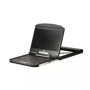 ATEN 1U trumpo gylio USB HDMI vienos bėgelio pilna konsolė