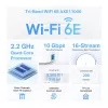TP-Link AXE11000 viso namo tinklinis „Wi-Fi 6E“ sistema, balta, vidinė, tinklinė sistema, 600 m², trijų dažnių (2,4 GHz / 5 GHz / 6 GHz), „Wi-Fi 6E“ (802.11ax)