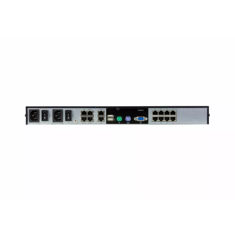ATEN 8 prievadų 2 magistralių CAT5e/6 KVM per IP jungiklis, LUC (nešiojamojo kompiuterio USB pultas), su garso ir virtualios laikmenos palaikymu