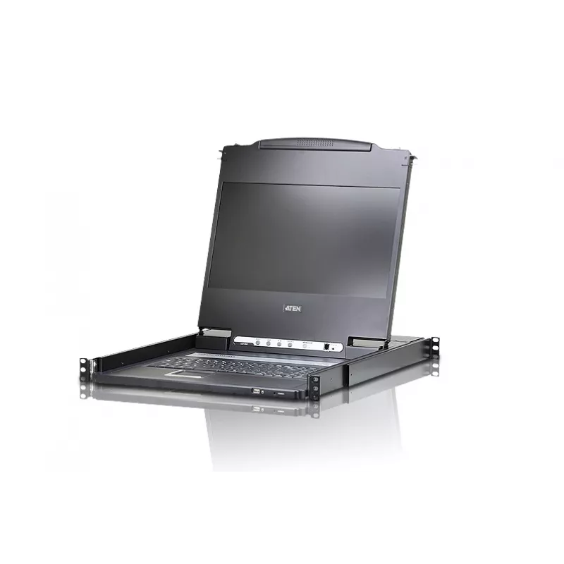 ATEN CL6700MW-ATA-EG stovo konsolė 43,9 cm (17,3 colio) juoda 1U