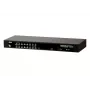ATEN 16 prievadų USB - PS/2 VGA KVM jungiklis, 2048 x 1536 pikselių, QXGA, montavimas stelaže, 6,5 W, 1U, juodas